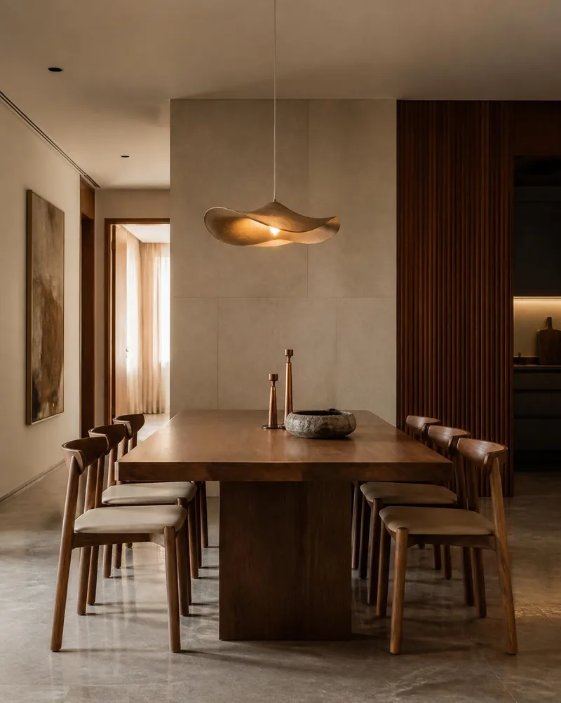 AI-generated dining space design inspiration