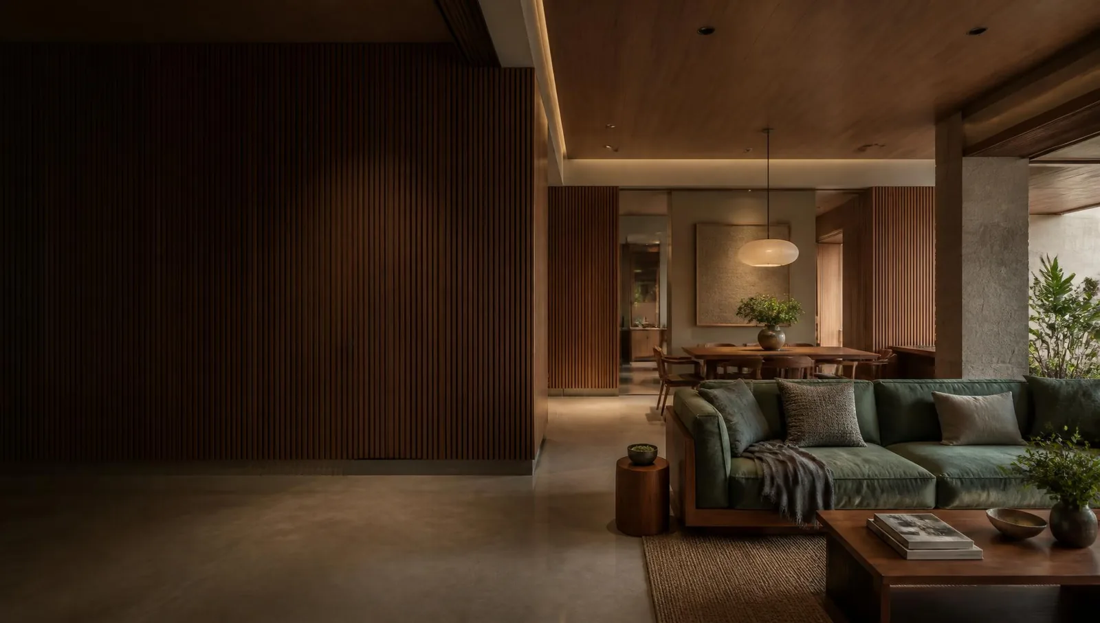 AI-generated villa interior design inspiration